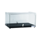 Exquisite One Tier Flat Glass Ambient Cake Display - Woodgrain Black - CD35-B